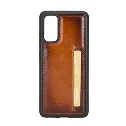 Bouletta - Custodia in pelle per Samsung Galaxy S20, con scomparto per carte di credito, colore: Cognac