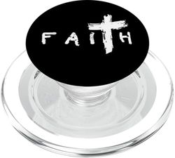 Faith Cross - Subtle Christian Minimalist Faith Apparel PopSockets PopGrip para MagSafe