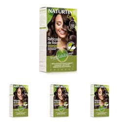Naturtint | Ritoccatore di Radici Senza Ammoniaca | 100% di copertura | Castano Chiaro | 45ml (Confezione da 4)