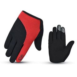Duurzame PU-lederen handschoen gecombineerd met gel- en EVA-bekleding biedt superieure comfort en controle.