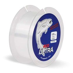 Asso 10c4050801044747c10 Ass-Sedal de Pesca monofil Profesional, 300 m, 0,25 mm, 5,90 kg, Transparente, Adultos Unisex, carbón, Normal