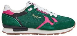 Pepe Jeans Brit Retro W, Zapatillas para Mujer, Verde (Ivy Green), 3