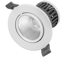 Radium - Lampadina LED 5 W (40 W di ricambio), dimmerabile, attacco E27, plastica, bianco, nero