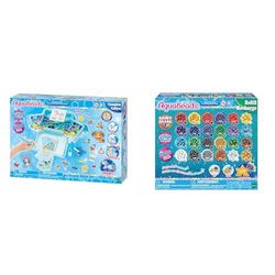 Aquabeads Mon grand atelier de création, Plastique, Multicolore, S & La recharge perles éclats - Loisirs créatifs - 31995