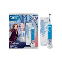 Oral-B Spazzolino Elettrico Ricaricabile Bambini Frozen+3 Anni, Delicato sulle Gengive, Utilizzabile con Disney Magic Timer, 1 Testina, 1 Spazzolino, 1 Custodia da Viaggio, Idea Regalo