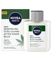 NIVEA MEN Sensitive Pro Bálsamo hidratante Aftershave (1 x 100 ml), apto para piel con barba, cuidado facial para suavizar e hidratar al instante