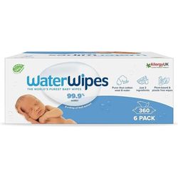 Waterwipes Sensitive Baby Wipes, 60 Wipes, Pack 6