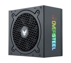 Oversteel - Quantum Voeding 650W A-RGB Volledig Modulair 80+ Brons, Geoptimaliseerde Koeling, RGB Verlicht Zijpaneel, Kabelmanagement, Zwarte Kleur