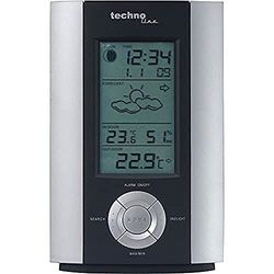 Technoline WS 6710-Stazione Meteo con Orologio al Quarzo grisaglia in plastica/Argento