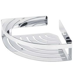 Tiger Caddy Etagère de Douche d'angle pour Douche pour Articles de Salle de Bains, Chrome, 22,4 x 7 x 22,4 cm