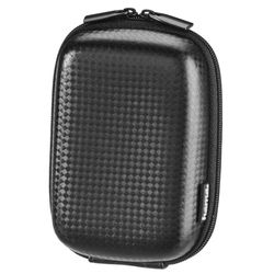 Hama Capa para câmara fotográfica em estilo carbono, capa rígida para câmaras de fotos compactas, cor: preto