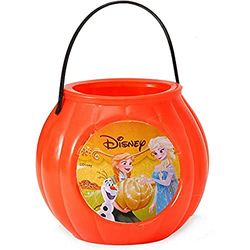 Ciao-29020 Contenedor de Calabaza Trick Or Treat Disney Frozen Halloween, color naranja, Talla única (29020)