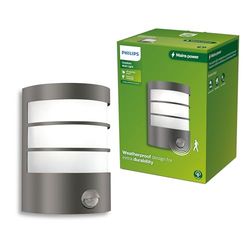 Philips Calgary Applique d’Extérieur avec Capteur, Max 25 W, Douille E27, Anthracite