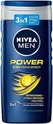 NIVEA MEN Gel douche Power 24H Fresh Effect 3 en 1 250 ml