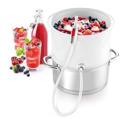 Tescoma Extracteur de jus Fruits et Légumes Della Casa Plastique Blanc 28,4 x 16,9 x 28 cm