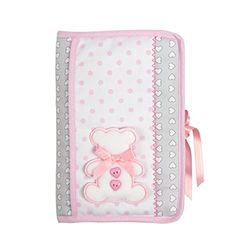 FILET - Sac pour Couches et Lingettes, Organizer Porte Couches et Serviettes Portable, avec Ouverture en Livret, Idée Cadeau pour Futurs Parents, 100% Made in Italy, Couleur Rose
