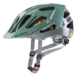 uvex quatro cc MIPS - veilige mtb-helm voor dames en heren - MIPS-systeem - wasbare binnenvulling - moss rhino - 56-61 cm