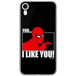 ERT GROUP etui na telefon Iphone XR, case oryginalny i oficjalnie licencjonowany przez Marvel, wzór Spider Man 034, optymalnie dopasowane, plecki z TPU