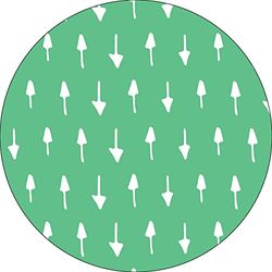 Bonateks, Round Digital Printed Mouse Pad, Non-Slip Base, for Office and Home, Diameter:22cm