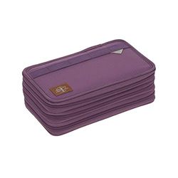 LÄSSIG Uniseks kinderen school Triple Pencil Case Bagage Kinderspeelgoed, lila, Eén maat, Uniek