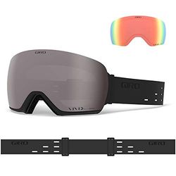 Giro Article Lunettes de Neige - Silicone Vivid Noir Onyx/Vivid Infrarouge, One Size
