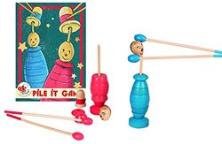 Egmont Toys 571006 - Pile-it, Juego Infantil de apilar de Madera. Más 5 años