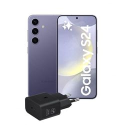 Samsung Galaxy S24 Smartphone AI, Caricatore incluso, Display 6.2'' FHD+ Dynamic AMOLED 2X, Fotocamera 50MP, RAM 8GB, 256GB, 4.000 mAh, Cobalt Violet [Versione italiana]