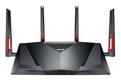 ASUS DSL-AC88U AC3100 Wi-Fi Gigabit Modem Router, Upto 18x Speed than VDSL2, USB 3.0 for LTE/3G Connection, Media Server for (BT Infinity, YouView, TalkTalk, EE and Plusnet Fibre) - Black