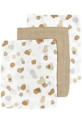 Meyco Baby Stains Gants de Toilette, 3 pièces (Gant de Toilette, Gant de Toilette pour bébé 100% Coton, très Absorbant & séchage Rapide, Multifonctionnel), Sable
