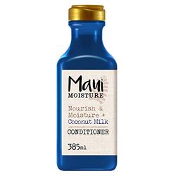 Maui Moisture Nourish & Moisture Coconut Milk Conditioner (1 x 385 ml), condicionador que nutre e hidrata em profundidade, enriquecido com leite de coco, condicionador hidratante para cabelo seco