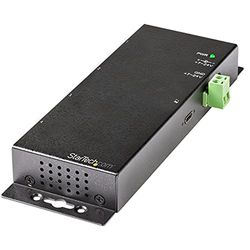StarTech.com 4 Port USB C Hub 10Gbps - Metal Industrial USB-C Hub - 2x USB-C & 2x USB-A - ESD Surge Protection - USB-C or USB-A Host - Self-Powered Mountable USB 3.1 Gen 2 Type-C Hub (HB31C2A2CME)