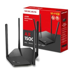 MERCUSYS MR1500X Routeur Wi-FI 6 Double Bande AX1500, Vitesse 1,5 GB/s, Économie d'énergie, Beamforming, WPA3, Installation Facile, MU-MIMO