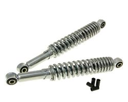 Conjunto de amortecedores universais cromado de 300 mm, Mofa, Mokick, Moped