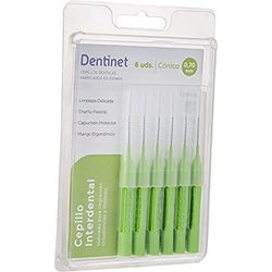 Dentinet 6 uds conico 0,70 mm green