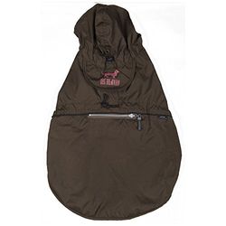 Wouapy Cappotto Impermeabile Pieghevole, Taglia 50, Marrone/Rosa