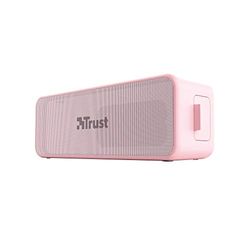 Trust Altavoz Bluetooth Potente Zowy MAX - Altavoz Inalámbrico Portátil, Resistente al Agua (IPX7), hasta 14h de Reproducción, Micrófono Incorporado, Rosa