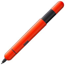 Lamy Stylo à bille pico laser orange - Stylo de poche innovant - en un seul clic en taille réelle - corps en métal et largeur de trait M - avec recharge compacte M 22 en noir