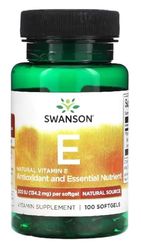 Swanson - Natural Vitamin E 200IU | Antioxidant & Cell Protection with d-Alpha Tocopherol | 100 Softgels