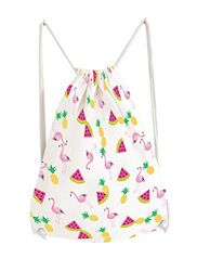 Infinite by GEDA LABELS (INFKH) Flamingo vruchten gymtas 42 cm, bont