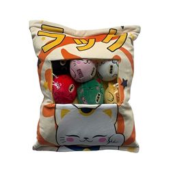 Hômadict Japan Bag innehåller 6 Mini Lucky Cat Plushies