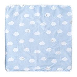 roba Couverture Bébé Ultra-Douce Kleine Wolke bleu 80 x 80 cm - Face Polaire Moelleuse + Face 100% Coton - Motif Nuage