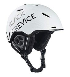 Black Crevice Casque de Ski Vail I Antichoc au Design Sportif en différentes Couleurs I Casque de Ski Hommes & Femmes I Casque de Snowboard I Casque de (M, Mat Blanc/Carbone Noir)