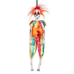 Boland 73200 Hanging Decoration Skeleton Clown (40 cm), Multi-Coloured, 40