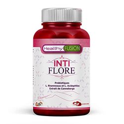 Healthy Fusion, Inti Flore | Probiotique pour Femmes | Équilibre de la flore intime | L. Rhamnosus, L. Acidophilus + Extrait pur de canneberge | Combat les infections | Gummies saveur cerise 50u