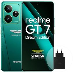 realme GT7 5G Smartphone,16+512GB,Aston Martin Green,Batería 7000 mAh,Carga 120W,Procesador Dimensity 9400e,IMX906 50MP Cámara,AI Planner(existencias limitadas)