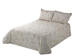 VIANTALA NOUVEAU FLORAL BEIGE SPEL NORDIC FORT, SLÄG 135, BOMUL, BEIGE OCH VIT.