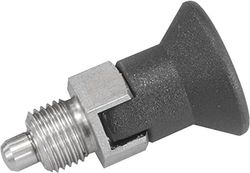 Bullone a levetta di blocco misura 2 M12 x 1,5, forma: C termoplastica, versione corta, Komp: acciaio INOX, D = 6, 1 pezzo, k0631.17206