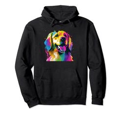 Golden Retriever - Arte colorido para propietarios de Golden Retriever Sudadera con Capucha