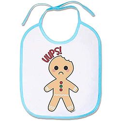 Supermolon 03328 Babyslabbetje met veters, hemelsblauw, uniseks