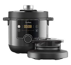 Tefal CY7788 Turbo Cuisine & Fry, con coperchio airfy, Multicooker veloce con app gratuita, friggitrice ad aria e fornello a pressione, versatile, 15 programmi di cottura, esclusiva ciotola sferica